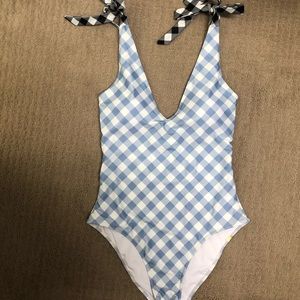 Summersalt gingham one piece swimsuit